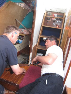 Reinhold et Nicolas au travail