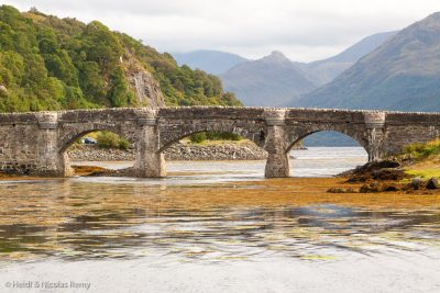 Le pont qui mène au château d'Eilean Donan