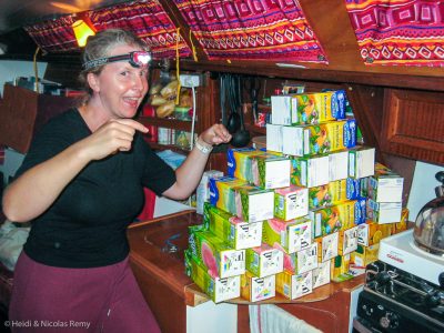 Réapprovisionnement après la transat