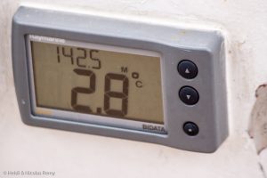 L'eau de mer est plutôt fraîche à l'approche des glaciers