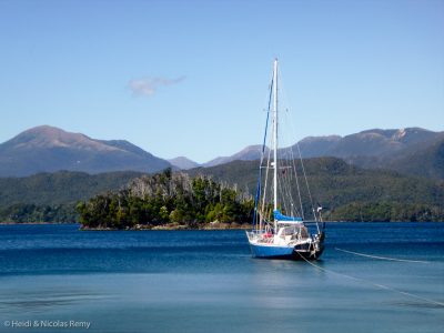 Fleur de Sel bien à l’abri dans Preservation Inlet