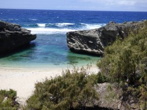 Le Trou d'Argent, l'une des belles anses de la côte est