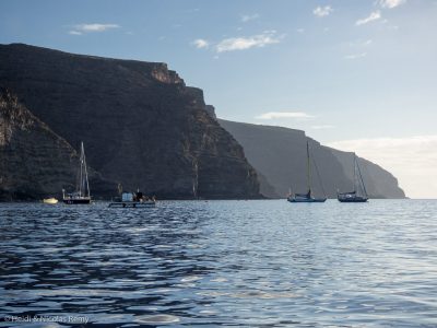 Fleur de Sel au mouillage de James Bay (à droite)