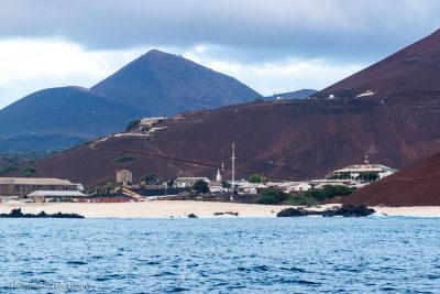 Arrivée en face de Georgetown au crépuscule
