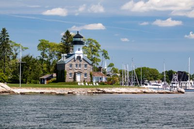 Magnifique arrivée dans la Mystic River, à Noank