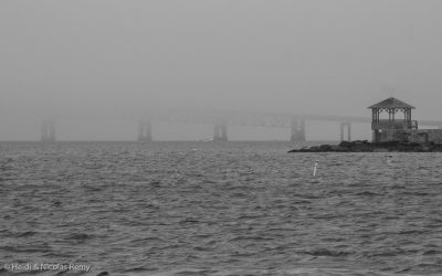 Newport : ambiance ! Jamais nous ne verrons davantage le pont...