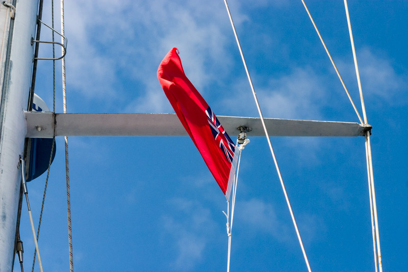 Pavillon Red Ensign, même en Ecosse