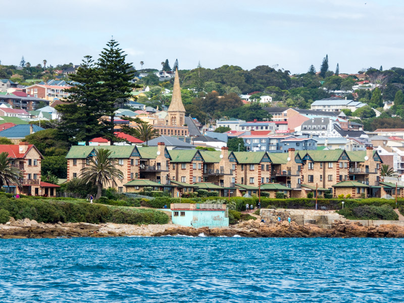 Météo oblige, voici tout ce que nous verrons de Mossel Bay, pourtant jolie à première vue et historique qui plus est.