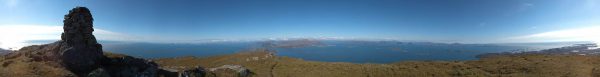 La Norvège à 360° vue du sommet d'Alden :-)